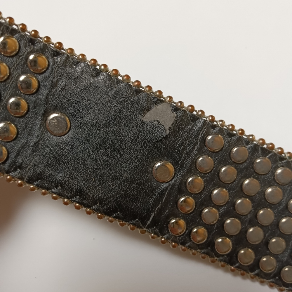 Black Rhinestone Peace Sign Wristband - Picture 9 of 14